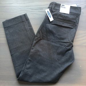 NWT Dark Gray Fitted Trousers Old Navy Pixie Pants Size 4 Workwear